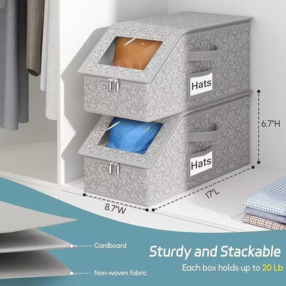 Travel Friendly For Baseball Cap Storage Box with Hard Shell and Zipper Closure