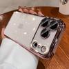 Compatible iPhone 17 Pro Max Electroplated Glitter Full Coverage Lens Film Anti-Fall Protective Case