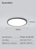 Living room ceiling light ultra-thin rectangular LED ceiling light Nordic bedroom home decoration indoor lighting fixtures
