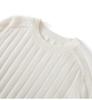 Women's Pure Cashmere Ribbed Knit Pullover - Autumn/Winter Round Neck Base Layer