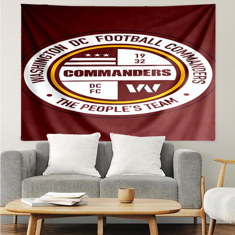 Washington Commanders Map Tapestry Accessories Playroom Tapestry, for Bedroom,Livingroom, dormitory Room Wall Decor Fan Birthday Gifts