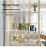 Modern Nordic Glass Partition Screen with Iron Art and Stainless Steel Washstand for Luxury Living Room and Entryway