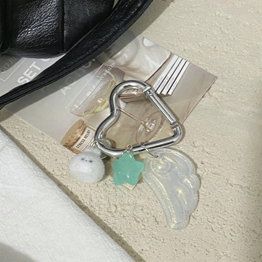 Retro Y2K Japanese Magic Girl Star Keychain With Unique Green Design For Anime Lovers And Fashion Enthusiasts