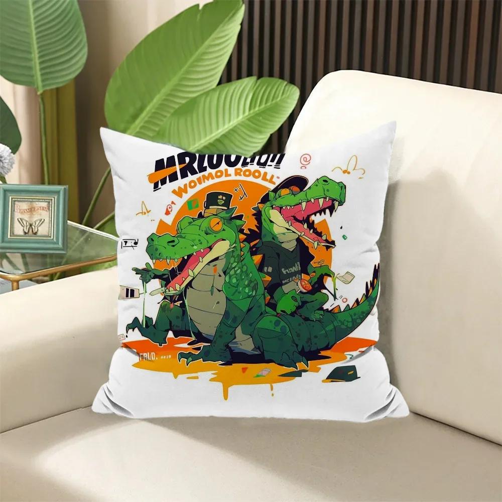 

Наволочки с крокодилом Чехол для подушки × Набивные подушки Декоративные подушки для дивана Элегантные чехлы для комнаты Сон Дом 66x66cm