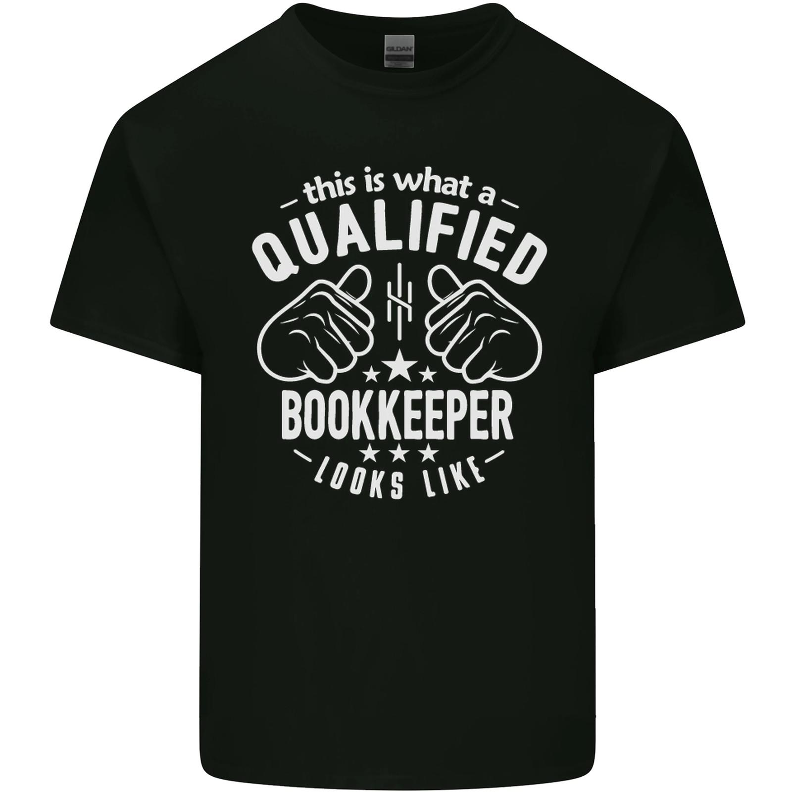 A Qualified Bookkeeper Looks Like Mens Cotton T-Shirt Tee Top XXXL