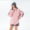 Cotton Clothing Men and Women Paragraph Winter Stand-up Collar Loose Cotton Jacket Thickened Couple Models Striped Bread Clothing Cotton Jacket