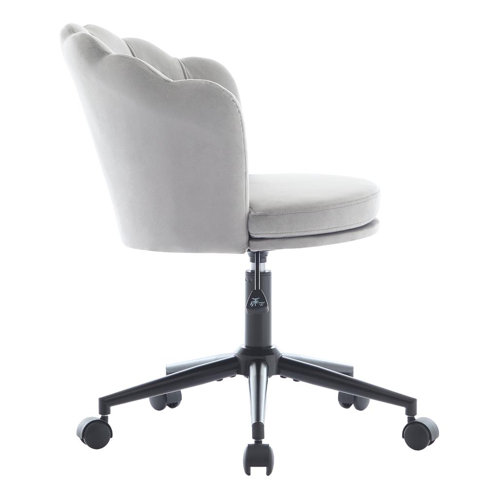 Modern Design: Dressing Chair, Office Chair, Petal-Shaped Backrest, Butterfly-Shaped Lumbar Cushion, Height-Adjustable, Soft Seat Cushion.