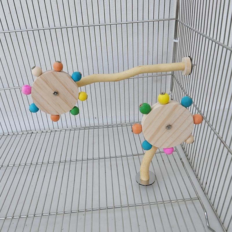 Vogel Sitzstange Natur Molar Ständer für Papageien Conure Supplies Wellensittiche Schleifkratzer für kleine mittelgroße Papageien Spielzeug