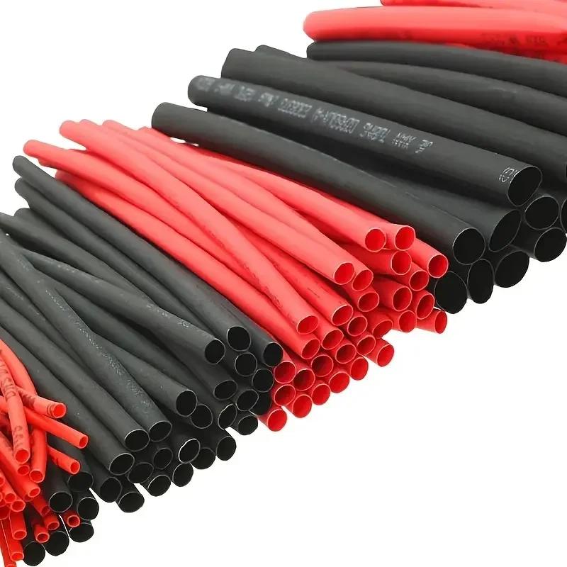 328/127pcs Colorful Heat Shrink Tubes 2:1 Accessories Polyolefin Tubes Car Cable Sheath Kit Data Cable Repair Home DIY Handcraft