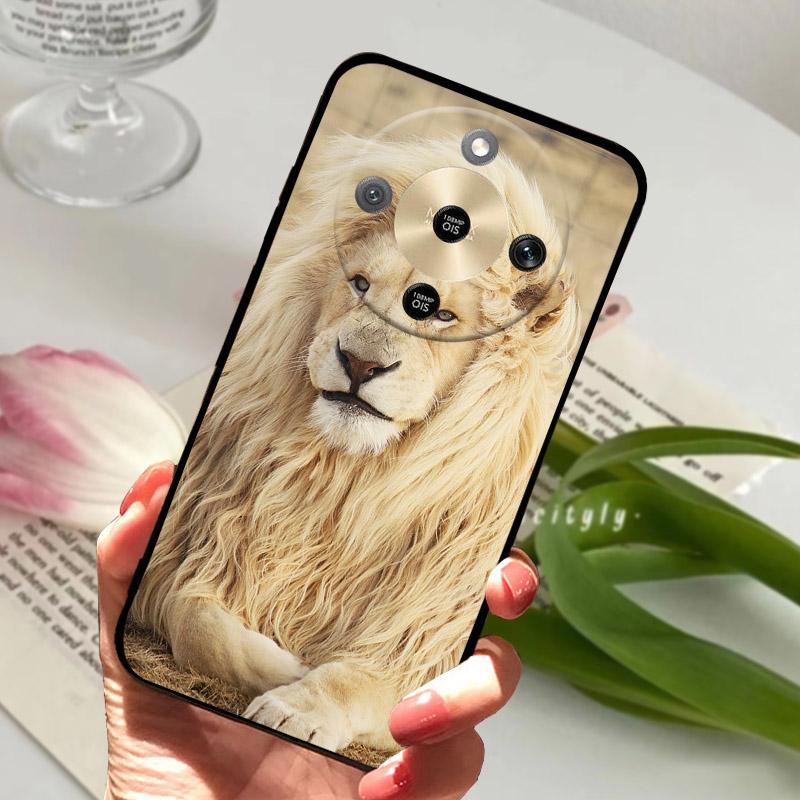 For Honor X9D Phone Case MTN-NX1 Cool Wolf Lion Silicone Back Cover For Honor Magic 8 Lite X 70 HonorX70 HonorX9d Soft TPU Funda