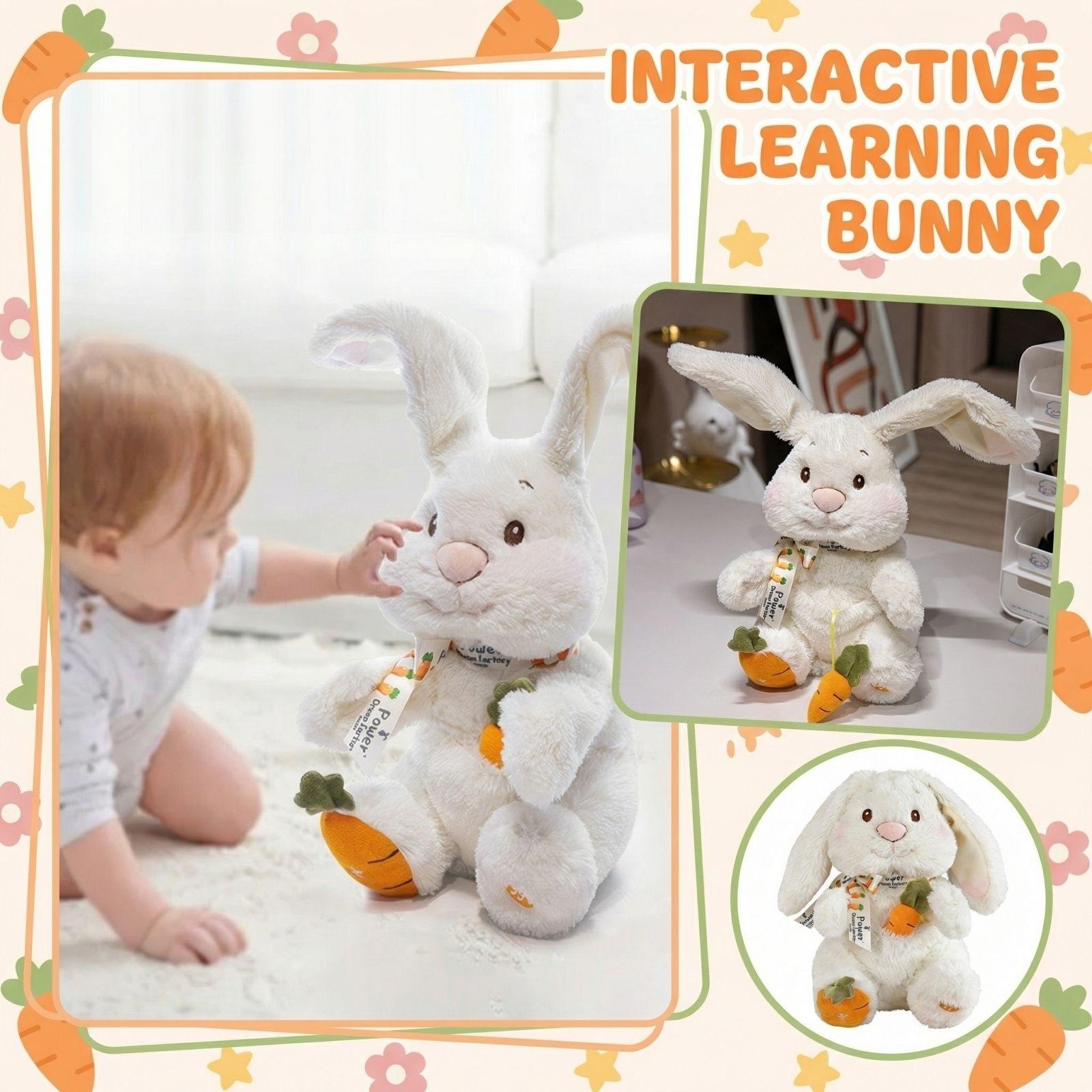 

Electric Plush Toy - It Sings, Claps, And Wiggles Its Ears, Making It An Interactive Learning Companion For Toddlers And Children. one size