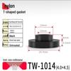 T-Shaped Nylon Gasket Ring Screw Shaft Sleeve with Concave-Convex Insulation Pad M2