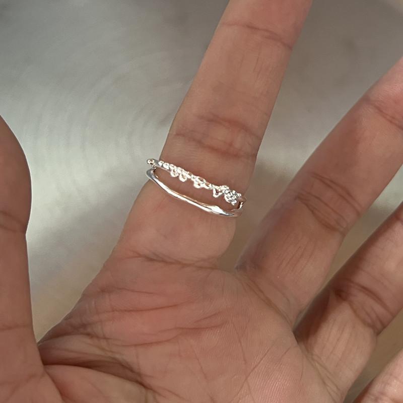 Korean Style Simple Ribbon Bowknot Ring for Women's Fashion Personalized Open Index Sweet Bow Finger Ring Y2K Jewelry Gift Party