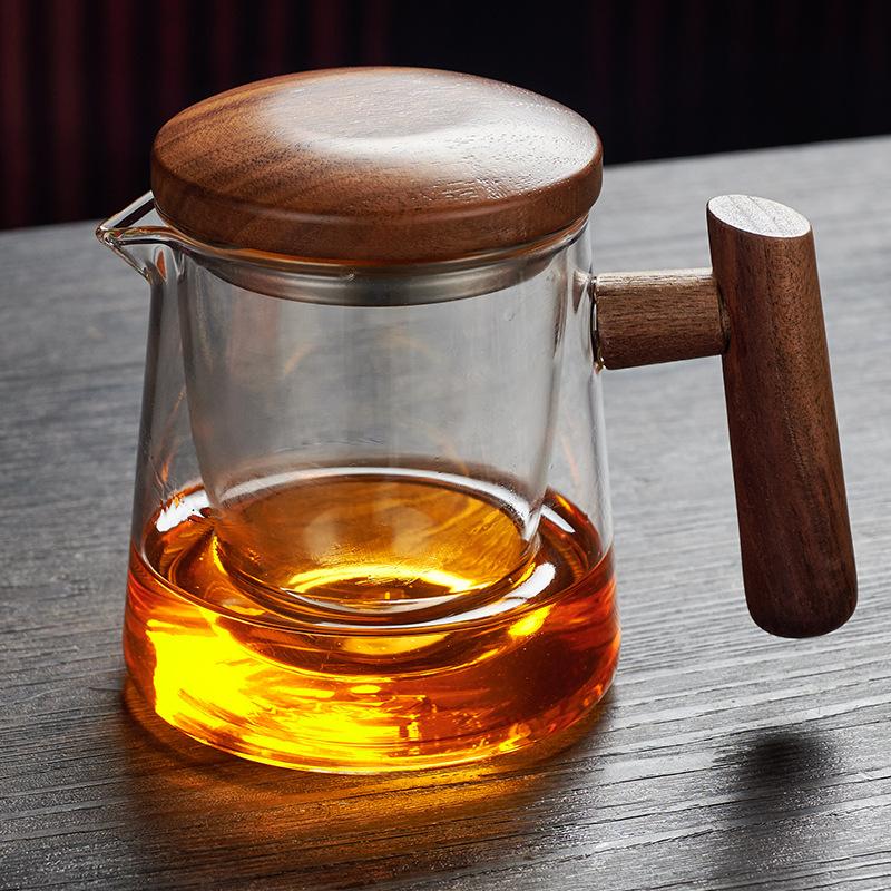 Стеклянный чайник-пузырь цветочный чайник утолщенная колба чайник с отделением для чая бытовой электрическая керамическая плита специальный чайный набор