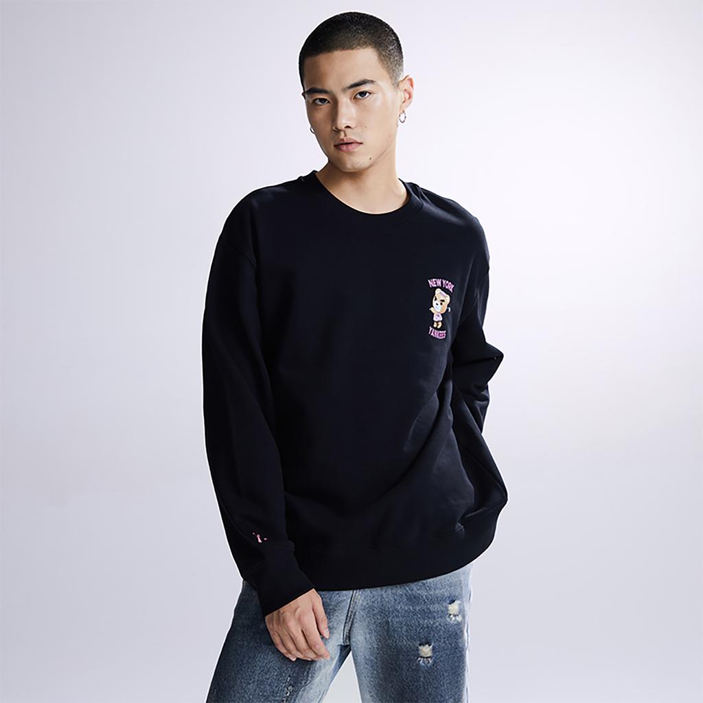 New MLB New York Yankees Sweatshirts Unisex Black 3AMTE0134-50BKS