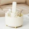 Rotating Storage Organizer Plastic Makeup Brush Holder Desk Desktop Multifunctional Pen Pencil Case Cosmetic Organizer
