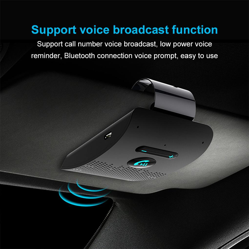 Wireless Speakerphone Bluetooth Car Audio Hands-free Speakerphone Bluetooth-compatible Handsfree Car Kit MP3 Player