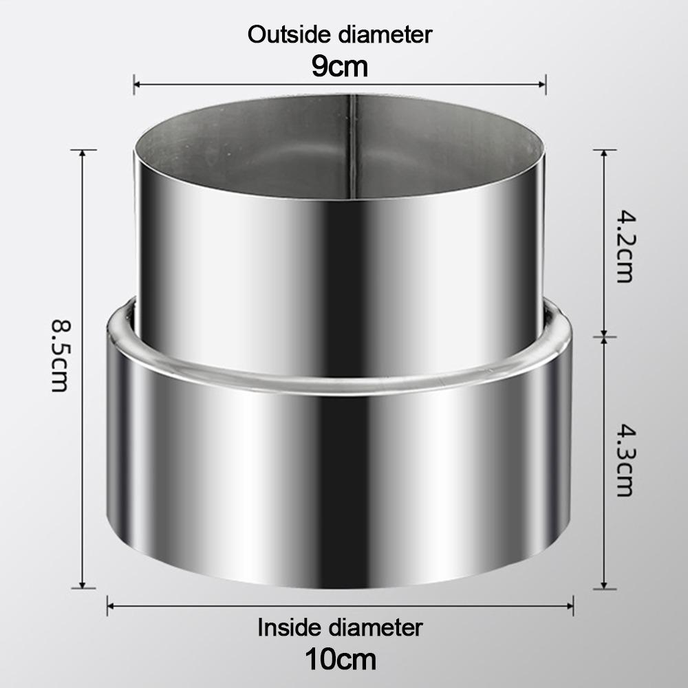 Stainless Steel Ventilation Pipe Fittings Multiple Sizes Ducting Connector