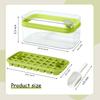 Silicone Ice Cube Tray Mold With Lid Shovel Storage Box One Click Ice Maker Dishwasher Safe Easy Clean Kitchen Bar Accessories