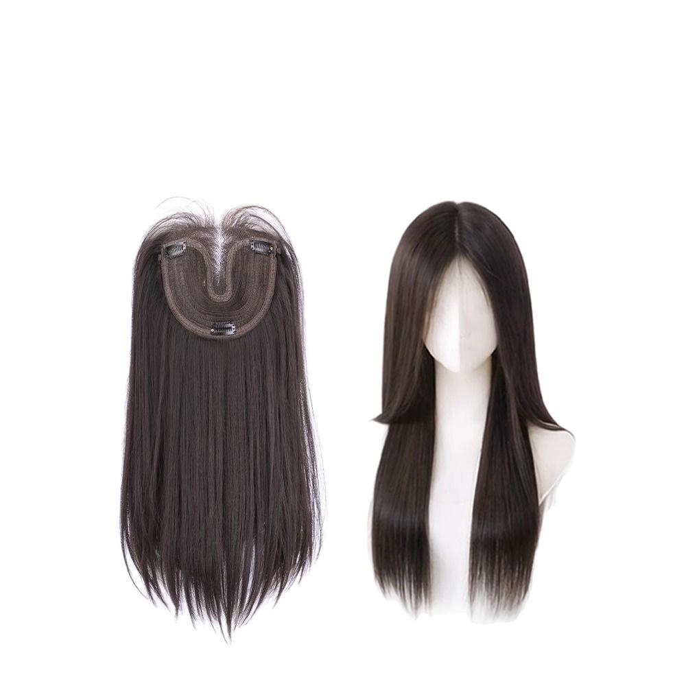 Women's Seamless Hair Volume Enhancer for Natural-Looking, Fluffy Long Straight Hair