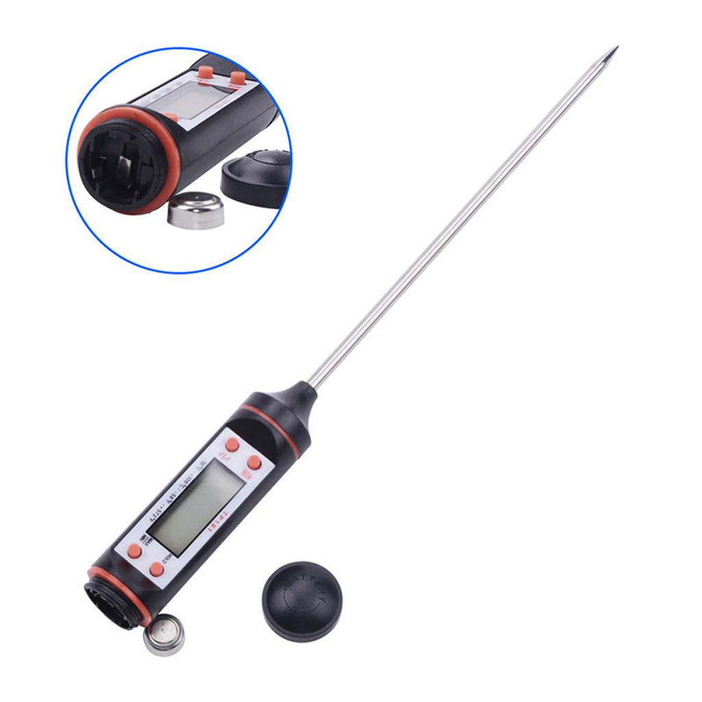 Meat Thermometer Candy Thermometer with Long Probe Instant Reading Thermometer with LCD Display Digital Thermometer for Cooking BBQ Meat Milk Coffe