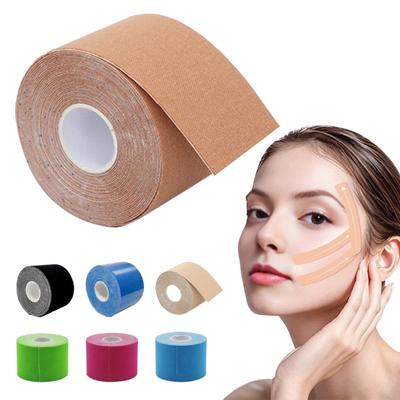 1 Roll Face Lifting Tape Waterproof Breathable Smoothing Lines Anti-Wrinkle Skin Firming Patch Elastic Sagging Skin Lifting Tape