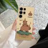 Capybara Cute Clear Case For Samsung Galaxy S26 S25 S24 S23 Ultra S20 S21 FE S22 Plus S26 Ultra S25FE Soft Silicone Phone Cover