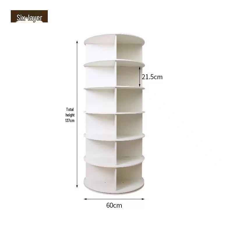 Multi-Layer Rotating Display Rack for Bags, Books, and Shoes