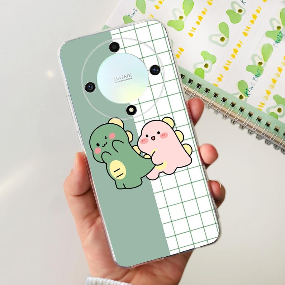 For Honor X9b 5G Case 2023 Fashion Flower Clear Silicone Soft Back Cover For Honor X9a RMO-NX1 Funda HonorX9 X 9 X 9B X 9A Coque