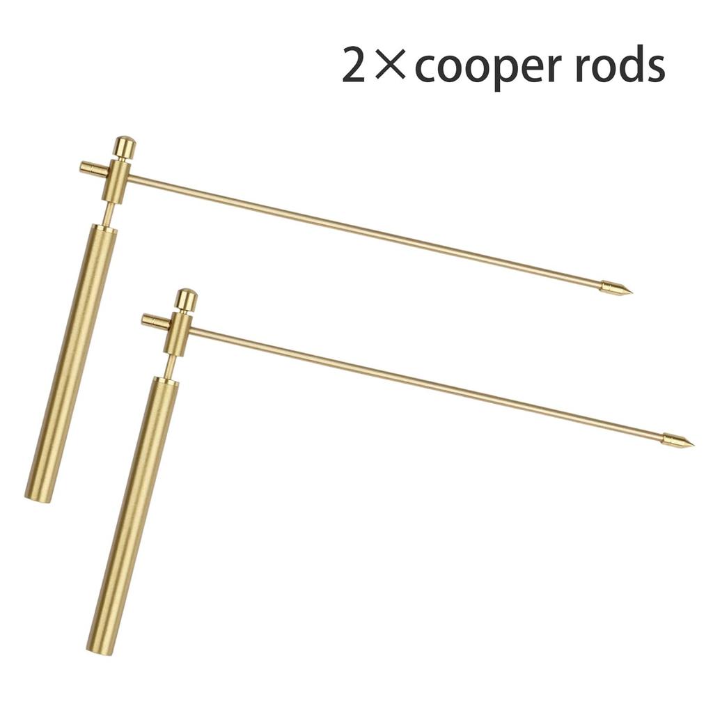 Detect Gold Water Ghost Hunting Locating Lost Items, Water Dowsing Rods Detachable Brass Spirit Rods