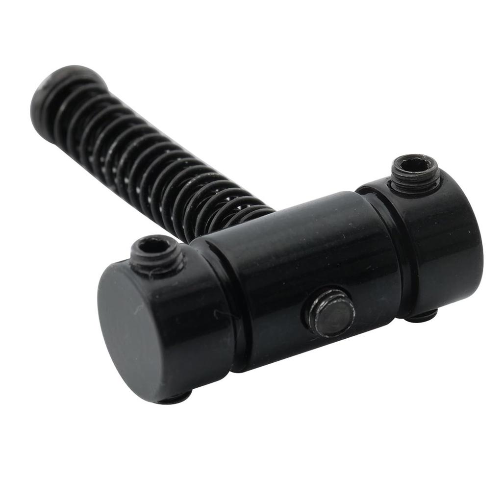 Musiclily Pro 21mm Barrel Steel Telecaster Saddles for Fender Squier Telecaster Electric Guitars, Black (Set of 3)