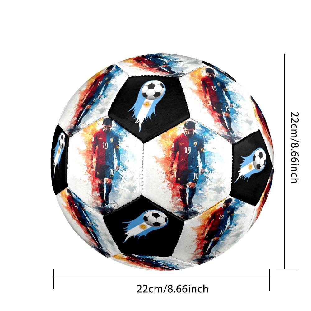 Messi 10 Number Argentina World Cup Champion Size 5 Football Machinestitched Indooroutdoor Universal Football Surprise Collection Gift