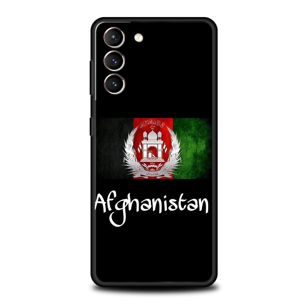 Afghan Afghanistan Flag Phone Case For Samsung Galaxy S23 Ultra S22 S21 S20 FE 5G S10 S10E S9 S8 Plus Note 10 20 Cover Bumper