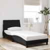 Vidaxl Bed Frame With LED Lighting, Black, 90X190 Cm, Velvet