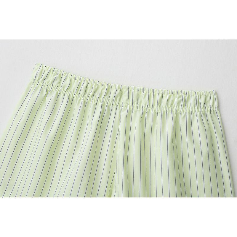 Kaslead New Arrival Women's Clothing Fashion Style Fashion Minimalist Stripes Poplin Shorts 3152439