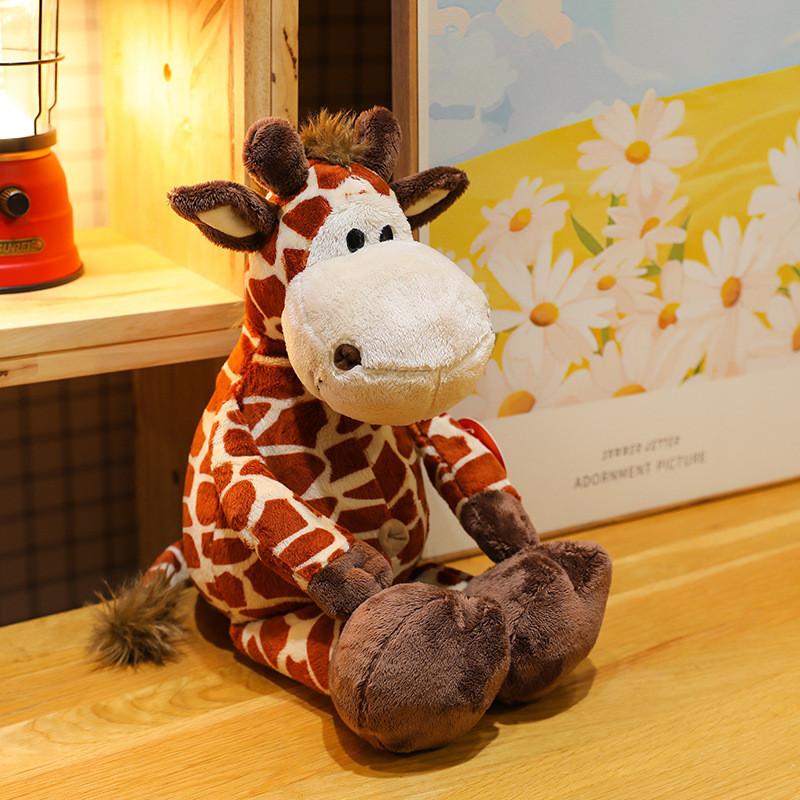 Adorable Jungle Animal Plush Toy Collection Featuring Tiger Lion Elephant Monkey And Giraffe With Soft Short Plush Design For Kids And Collectors