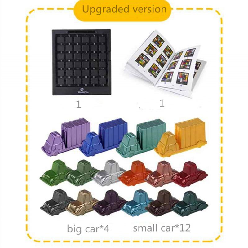 Rush Hour Traffic Jam Logic Game Children Car Set Logical Thinking Reasoning Board Game