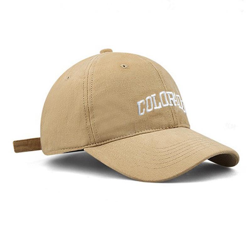 Summer new hat women's big brim showing face small English letters baseball cap sun protection sun hat hard top cap