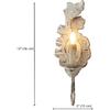 Modern Light Antique White Wood Farmhouse Wall Sconces French Country Wall Mount Light Candle Style Led Wall Lamp Vintage Bathroom Vanity Lighting