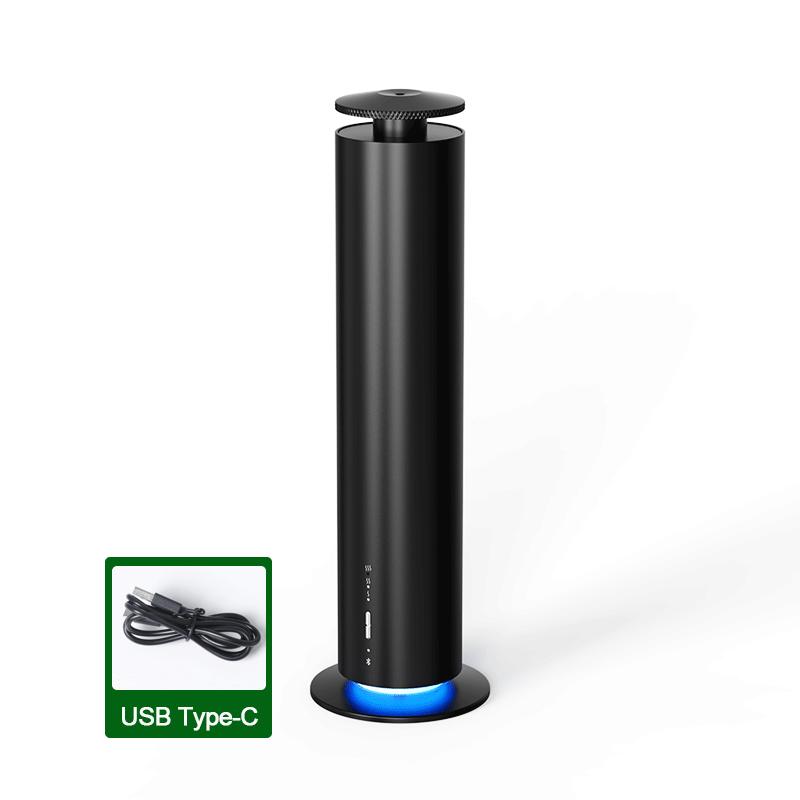 NAMASTE Smart Essential Oil Diffuser Office Aromatherapy Machine Battery Aromatherapy Machine Home Electric Aromatherapy Machine 112-Black-USB Type-C