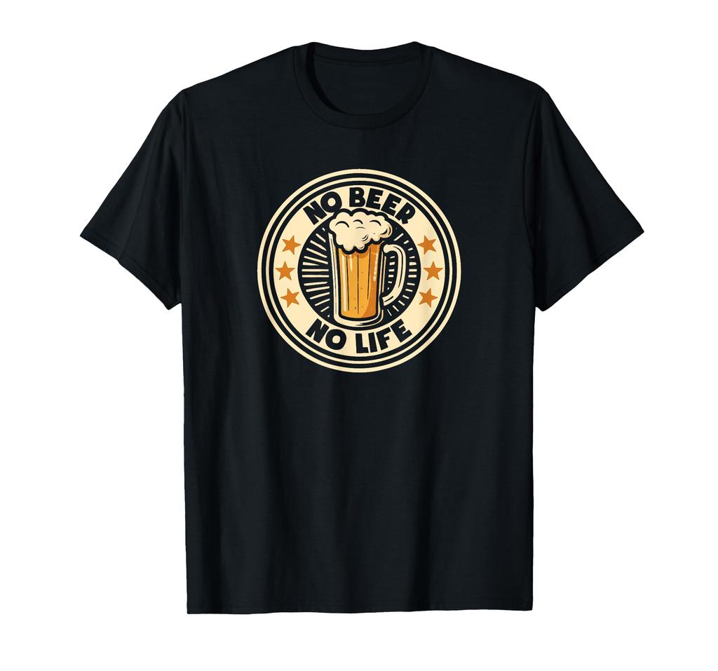 Tričko No Beer No Life Vintage Drink Beer Lover pro fanoušky piva