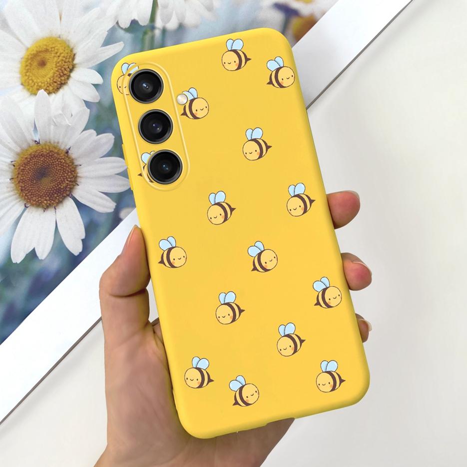 For Samsung Galaxy A55 Case Pretty Cartoon Girls Sunflower Cover Soft TPU Phone Case For Samsung A15 A25 A35 A55 5G Fundas Coque