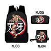 Classic Anime Yujiro Baki Hanma 3D Print 3pcs/Set pupil School Bags Laptop Daypack Backpack Inclined shoulder bag Pencil Case