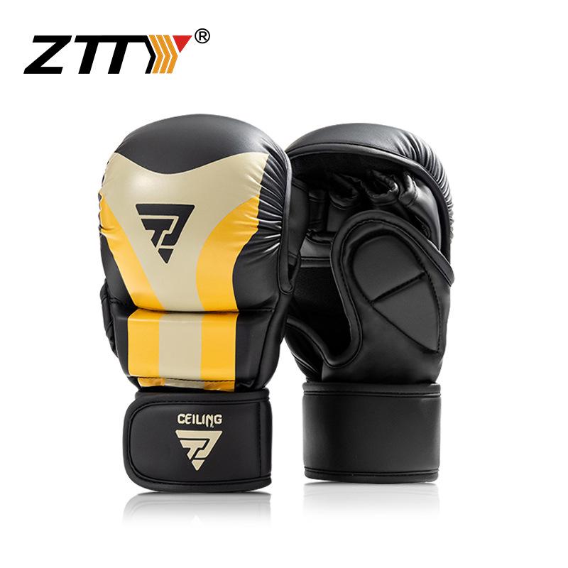 ZTTY Unisex Boxing Gloves with Thick Padding for Adult Training and UFC.