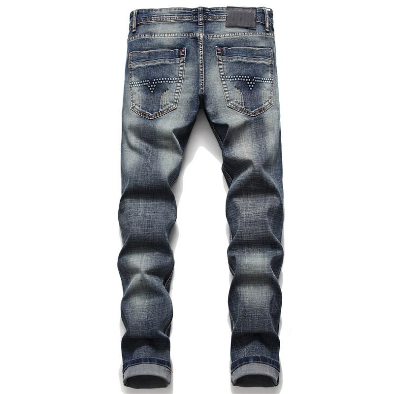 Jeans Pants Male Trousers Streetwear 