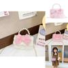Charming Mini Butterfly Knot Chain Shoulder Bag For Kids With Pearl Handle
