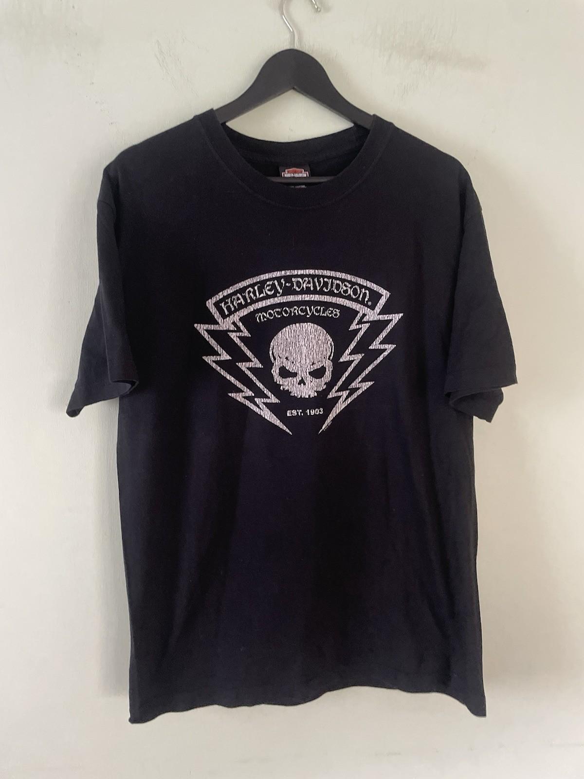 Vintage Harley Davidson Graphic T Shirt Large Skull Gothic Peoria Arizona XXXXL