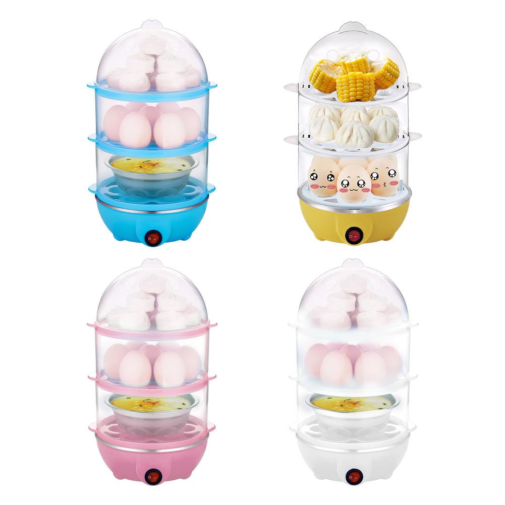 220V Automatic Corn Steamer Rapid Heating Mini Kitchen Poacher Auto-Off Portable Milk Steamer for Cooking Breakfast Machine