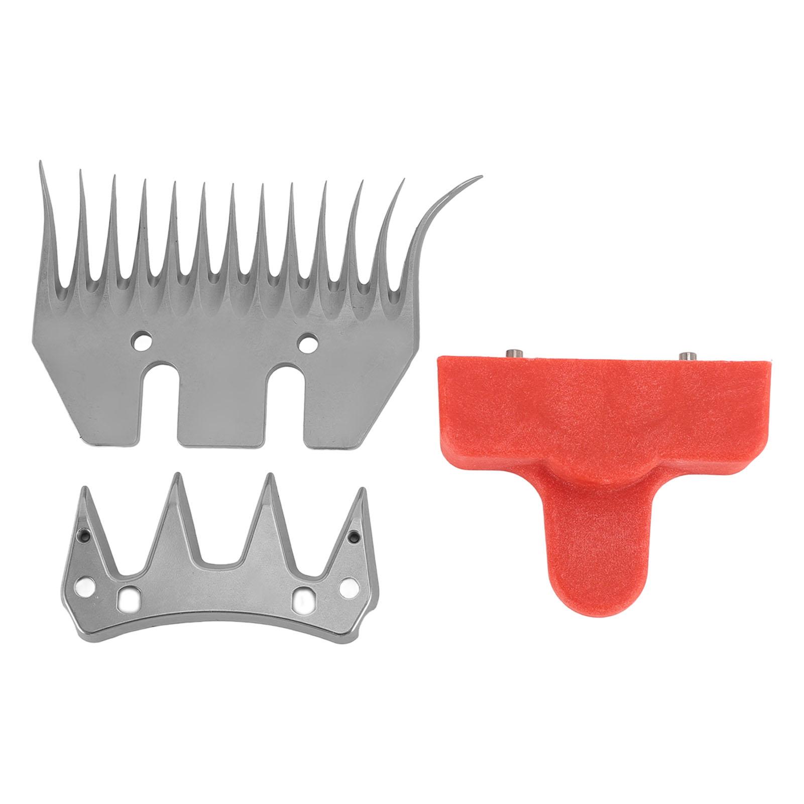 

Sheep Shear Replacement Blades Stainless Steel 13T Curved and 4T Universal Wool Clipper Blades for T