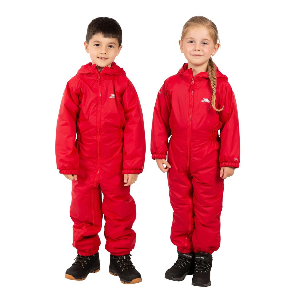 TRESPASS Kids Unisex Dripdrop Padded Waterproof Rain Suit